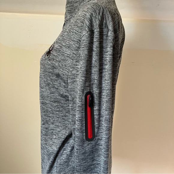 Men’s Gray Lightweight Spyder Quarterzip Sweatshirt size Medium - Picture 3 of 5